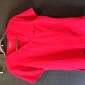 Mandala Red Scrub Top